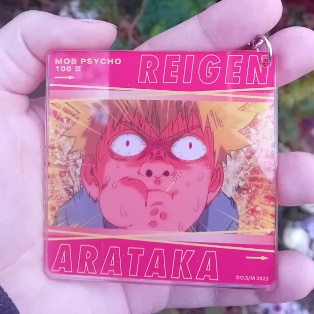 Mob Psycho "Lots of Reigen"  Reigen Arataka Acrylic Keychain (takoyaki burn)