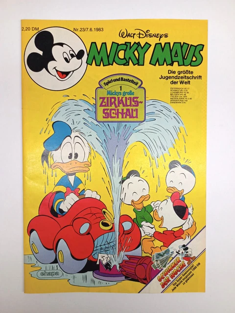 Micky Maus Heft Nr. 23 | 1983 | komplett mit Beilage | Top Zustand