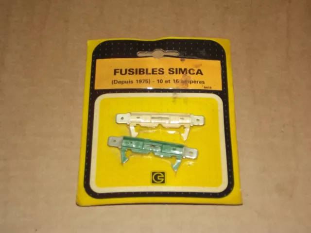 Lot De 2 Fusibles Simca Neufs.