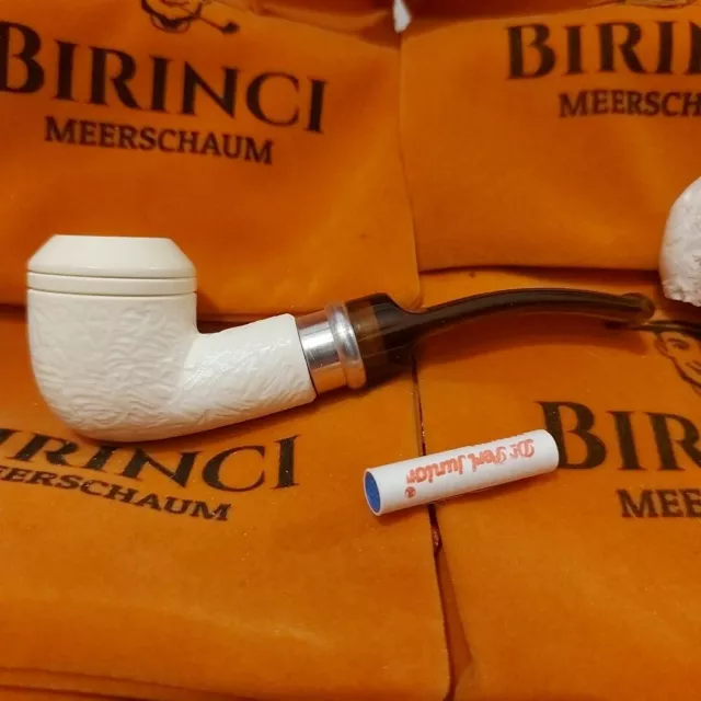 1A Block Meerschaum Pfeife Akryl Mundstück - 9mm Filter Meerschaumpfeife pipe