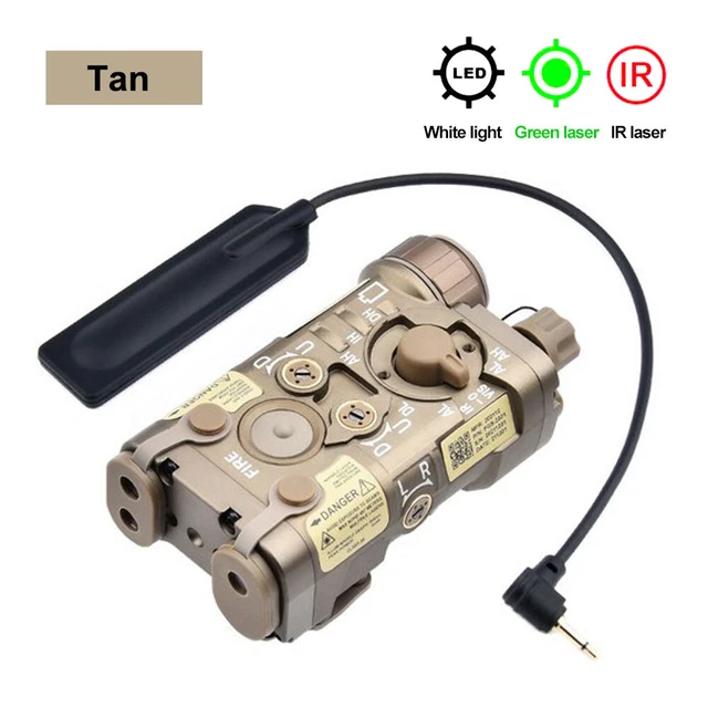 PEQ NGAL L3 Red Green Laser Sight IR Pointer Aiming LED Flashlight for Airsoft