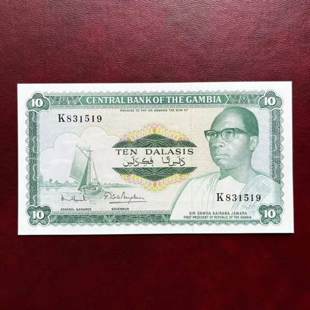 GAMBIE Billet 10 Dalassis NEUF 1987 Pick10a  Série K  UNC Central Bank Of Gambia