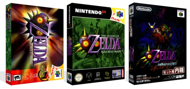 - Legend of Zelda Majora's Mask N64 Replacement Game Case Box + Cover Art Only