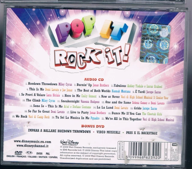 WALT DISNEY POP It Rock It! - Cd + Dvd F.c. £12.14 - PicClick UK