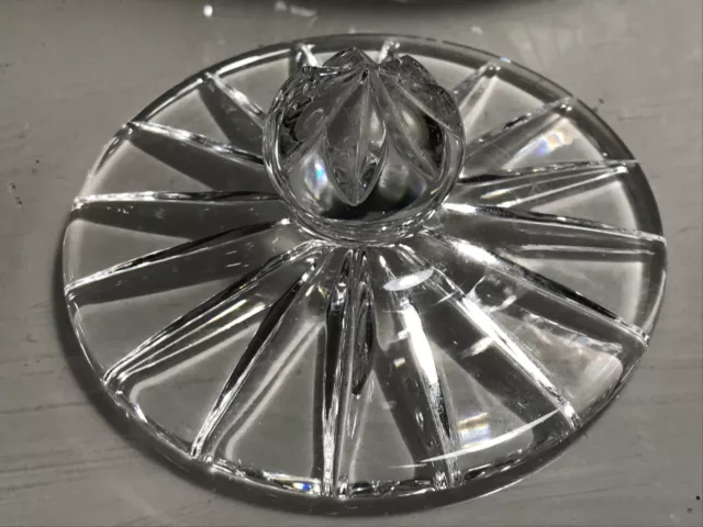 Vintage Art Deco Stil Geometrisches Design, Endliches Deckelkristallglas Bon-Bon Glas 7