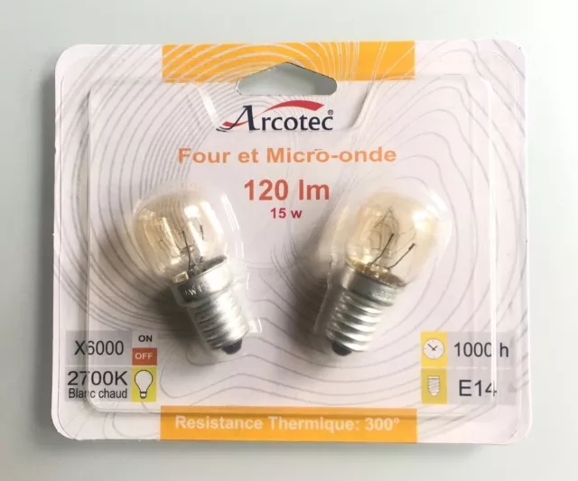 Ampoule Incandescent OSRAM E14 15W 85LM Mini pour Fours