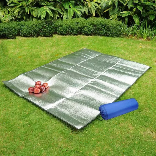 Extra Large Waterproof Aluminum Foil Mat Camping Picnic Mat Sleeping Mattress 2