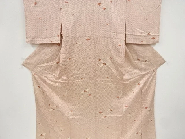 39445# Japanese Kimono / Antique Hitoe Kimono / Leaf