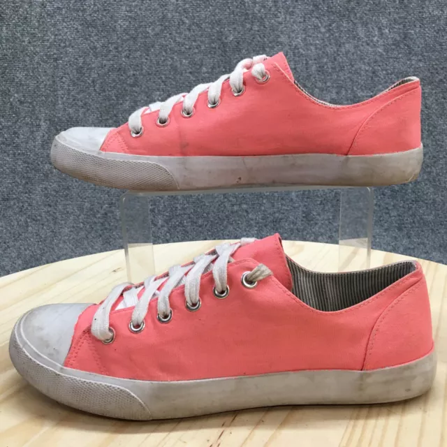 Mossimo Supply Co. Shoes Womens 9 Low Top Sneakers Pink Canvas Lace Up Casual 2