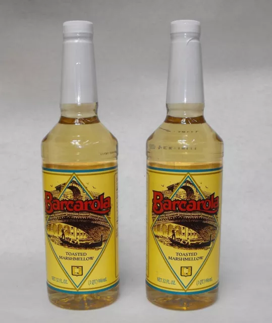 (2 Pack) Gourmet TOASTED MARSHMALLOW SYRUP 32oz Coffee Drink Italian Soda Flavor