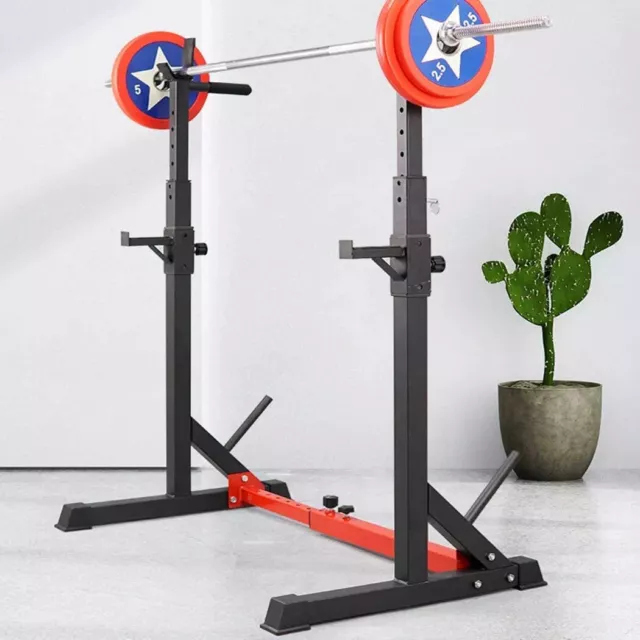 iFitness Squat Rack Adjustable Barbell Rack Bench Press Weight Lifting Gym