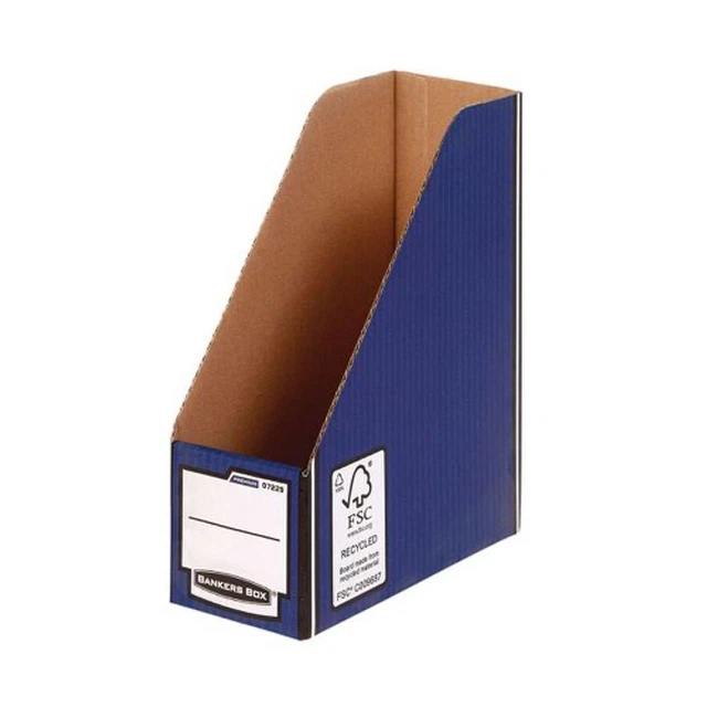 Bankers Box Fellowes Premium Magazine File Blue (Pack 5) 0722907