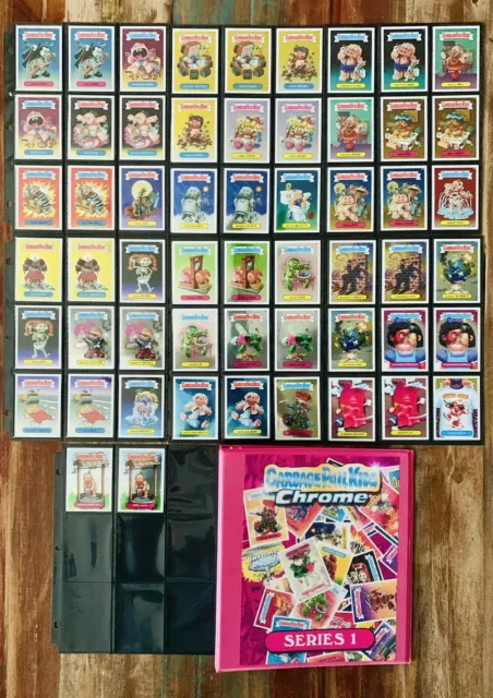 2013 Topps Garbage Pail Kids C1 Chrome Series 1 Complete 110-Card Base Set