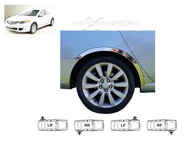 HONDA ACCORD WHEEL arch trims Chrome wing kit sport styling 0208