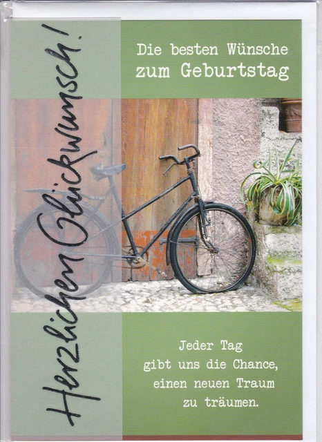 IC&G Geburtstagskarte Für Väter – Sentimentales Gedicht Mit Laubrand-Design, Inkl. Umschlag, Recycelbar