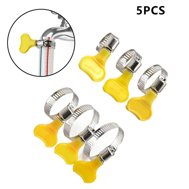 Maniglia in plastica gialla resistente agli urti maniglia tubo morsetti clip tubo 5 pz
