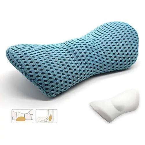 Memory Foam Lumbar Support Back Cushion Pillow Balanced Firmness for Lower Ba...