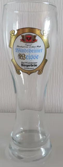 Weissbierglas Weizenbierglas 0,5L Windsheimer Bürgerbräu