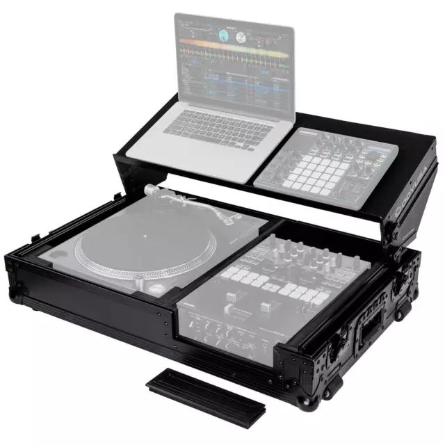 Odyssey FZGS1BM10WBL Black Label Universal Single Turntable DJ Coffin Case id...