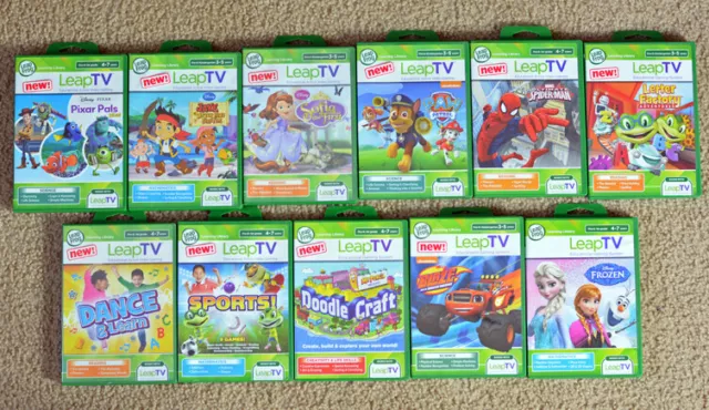 LeapFrog LeapTV Educational Games Leap TV Reading Maths Science Used Creativity