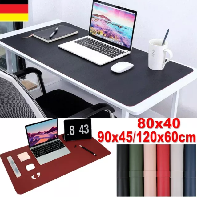 XXL Tischunterlage Schreibtischunterlage Leder Mauspad Laptop Schreibtischmatte