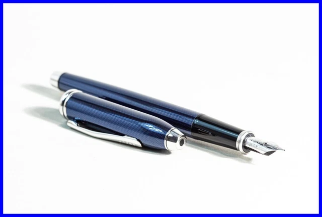 Stylo Roller Cross Townsend Laque Bleu Quartz - Modèle Prestige A32 - Occasion Bon état