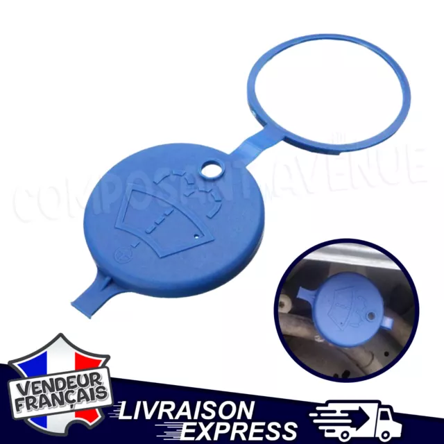 Couvercle De Réservoir Lave-Glace PURPLELILY Pour Peugeot 206 207 - Pièce De Rechange Bleu 5.8x5cm