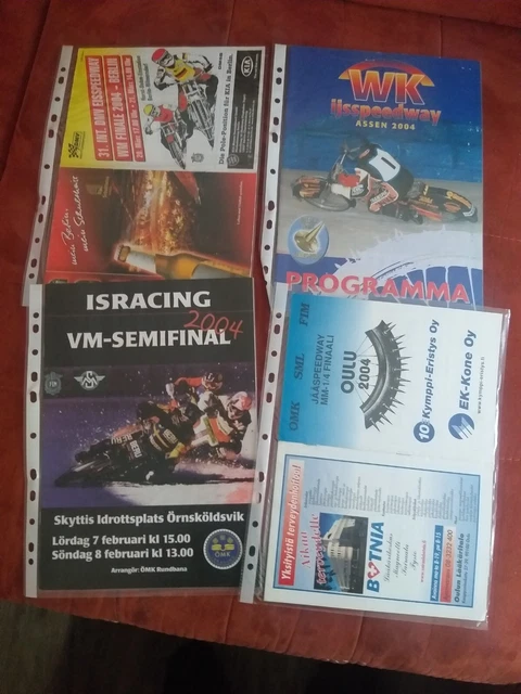 4x Speedway World Championship  Icespeedway  Ice 2004 Finland,Germany,Netherland