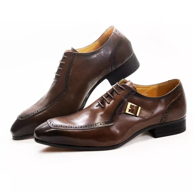 NEW Luxury men's dress shoes, office business wedding dress, formal PU shoes