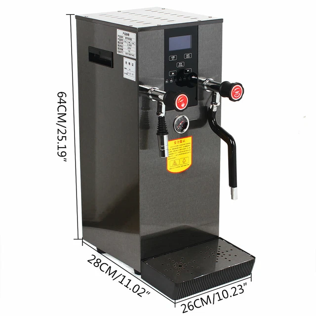 12L Cappuccino Coffee Machine Espresso Coffee Milk Foam Cafe Stainless Durable