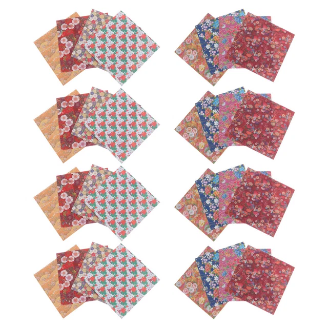 180 Hojas Papel Plegable de Doble Cara Origami Papel Estrella Floral Origami Papel