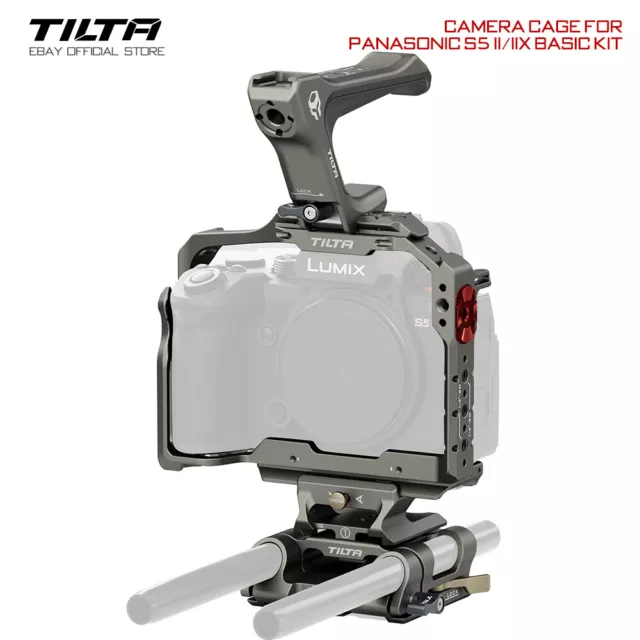 Tilta Camera Cage for Panasonic S5 II/IIX Basic Kit W/ NATO Top Handle Baseplate