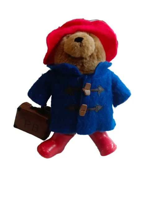 Large Paddington Teddy Bear Soft Plush Toy with Boots & Suitcase For Kids  Age 3+