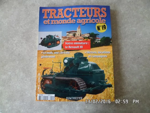 Fascicule Tracteurs Et Monde Agricole N° 19 Renault Hi  G30