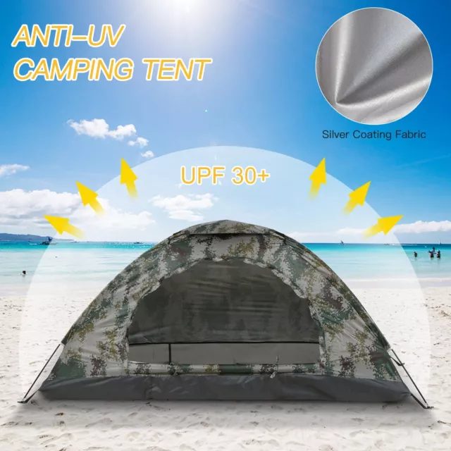 Single Layer Ultralight Camping Tent Portable Anti-UV Coating for Outdoor Beach