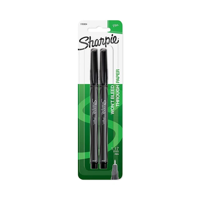 Sharpie 1783834 1.17 Mm Fine Point  2 Count Black