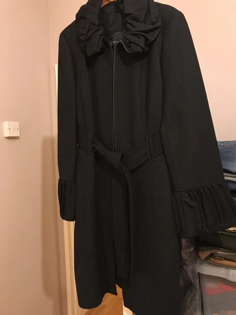 Manteau long noir femme zara deals