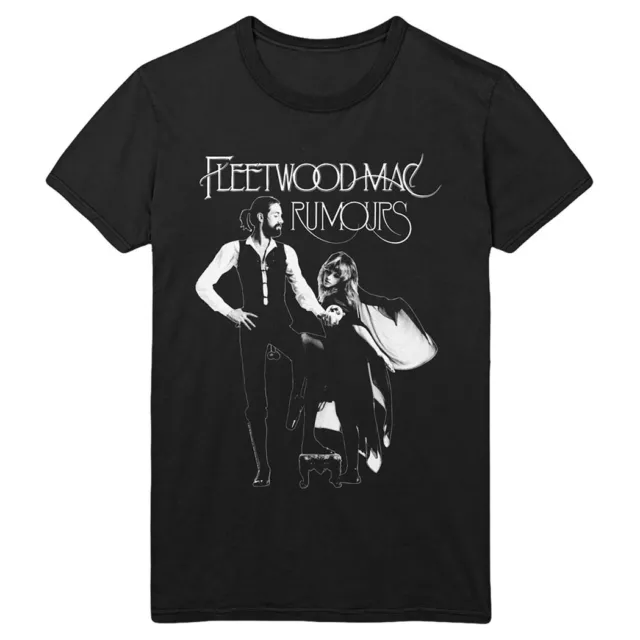 Fleetwood Mac Official Rumours Album New Mens Black T-Shirt