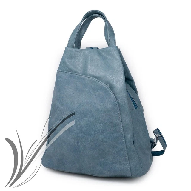 Zaino Donna Impermeabile E Antifurto | Borsa A Tracolla Moda Leggera | Vintage E Multifunzione | Perfectto Per Scuola, Lavoro, Viaggio E Shopping - Foto 2