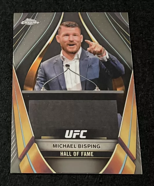 MICHAEL BISPING HALL of Fame 💎 2024 Topps Chrome UFC / EMB7 0.98