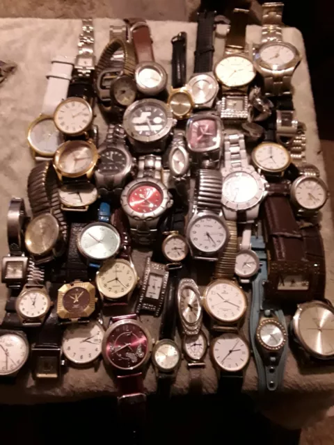 Over 40 Watches For Spares/steampunk/art  Some May Repair