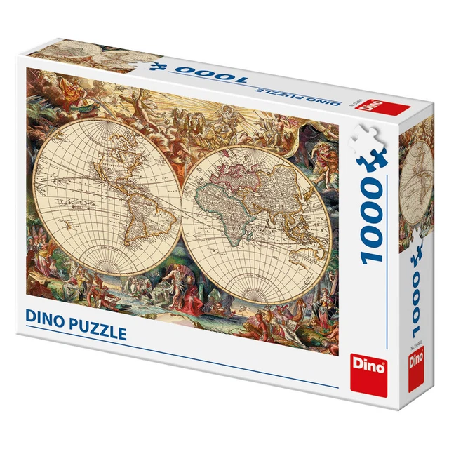 DINO PUZZLE VIEILLE Carte Du Monde Mappemonde 1000 Pieces 532496 EUR 12 ...