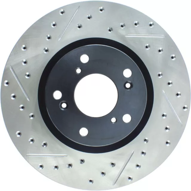 StopTech 127.40057R Front Right Drilled Brake Rotor for 02-06 RSX / 06-15 Civic