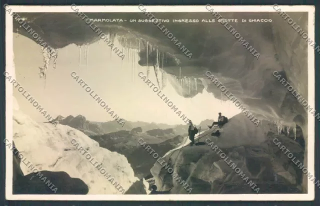 Trento Marmolada Glacier Mountaineering Photo Postcard ZB0902