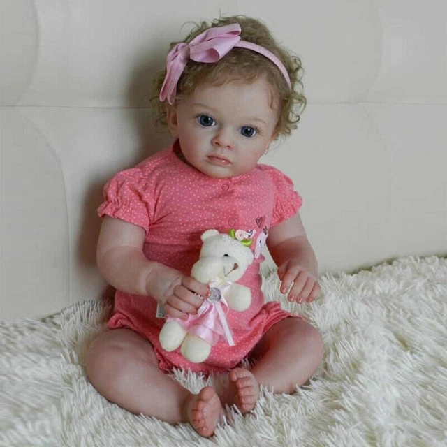 Bambole Reborn Realistiche Vinile Silicone Bambina Neonata Bambola Realistica