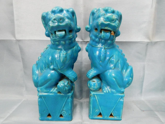 Porcelain Foo Dogs Free SHIPPING Japan Ceramic