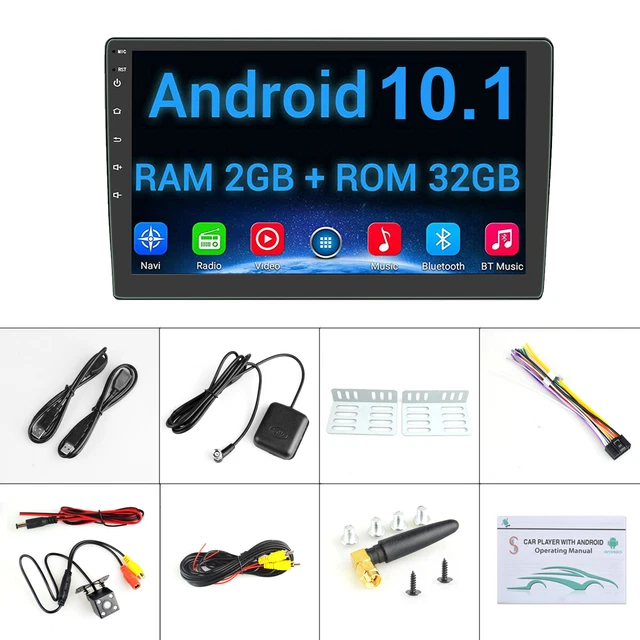 9" Android 10.1 Car Stereo GPS Navigation Radio Double-Din WIFI Touch Screen 32G 2