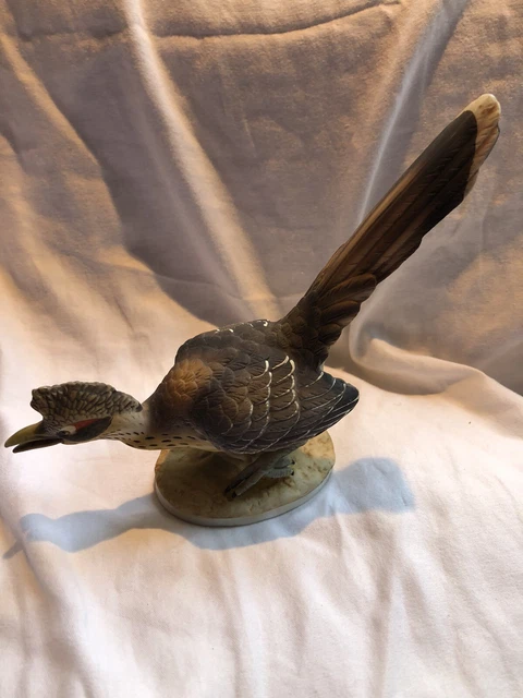 Lefton Road Runner Figurine VTG Hand Painted Thanksgiving Centerpiece Signed