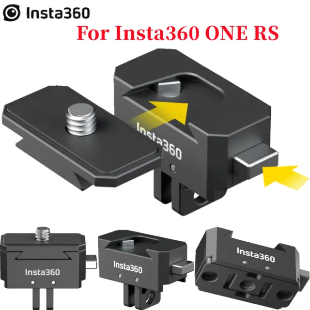Für Insta360 ONE RS/X2/R/X Adapter Schnellwechselhalterung Sport Kamera Zubehör