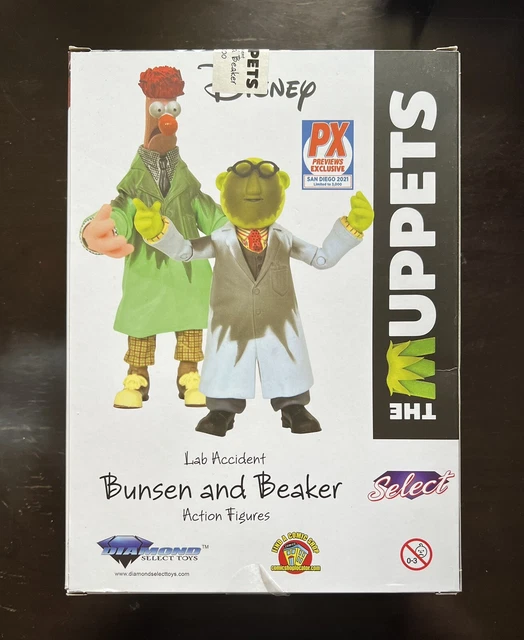Diamond Lab MUPPETS Accident Bunsen Beaker Action Figure Set Comic SSDC 2021
